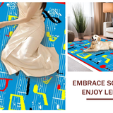 Ultra Soft Area Rug, Non Slip, Stain Resistant, Washable Area Rugs for Living Room, Bedroom, Colorful Harmonious Pattern Layout(Blue)