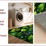 Ultra Soft Area Rug, Non Slip, Stain Resistant, Washable Area Rugs for Living Room, Bedroom, Insect Print Ultra-Thin Modern(Green)