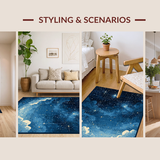 Youthful Sky Blue Star Design(Blue)
