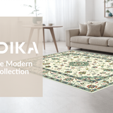 Lush Earthy Diamond Design(Ivory)