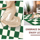 Classic White and Green Checkerboard Aesthetic(Green)