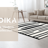 Ultra Soft Area Rug, Non Slip, Stain Resistant, Washable Area Rugs for Living Room, Bedroom, Vibrant Abstract Animal Print Inspiration(Black)