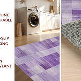Ultra Soft Area Rug, Non Slip, Stain Resistant, Washable Area Rugs for Living Room, Bedroom, Uno Reverse Bow Rug Lavender Aesthetic Room Coquette Area Carpet(Purple)