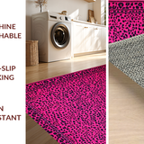Ultra Soft Area Rug, Non Slip, Stain Resistant, Washable Area Rugs for Living Room, Bedroom, Striking Contemporary Animal Print(Pink)