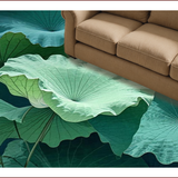 Nature Inspired Circular Floral Motif(Green)