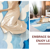 Cozy Modern Abstract Cloudscape(Blue)