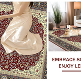 Elegant Bordeaux Medallion Design(Red)