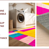 Vibrant Playful Patchwork Design(Pink)