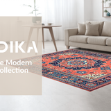 Cozy Vintage Ogee Design Vibe(Red)