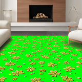 Charming Seasonal Shamrock Motif(Green)