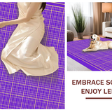 Ultra Soft Area Rug, Non Slip, Stain Resistant, Washable Area Rugs for Living Room, Bedroom, Fresh Minimalist Purple Art Piece(Purple)