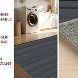 Ultra Soft Area Rug, Non Slip, Stain Resistant, Washable Area Rugs for Living Room, Bedroom, Luxurious Abstract Linear Arrangement(Gray)