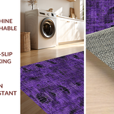 Ultra Soft Area Rug, Non Slip, Stain Resistant, Washable Area Rugs for Living Room, Bedroom, Captivating Kraken-Inspired Area Rug with Tentacle Print for Chic Interiors(Purple)