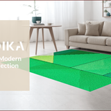 Ultra Soft Area Rug, Non Slip, Stain Resistant, Washable Area Rugs for Living Room, Bedroom, Soft Washable Abstract Bedroom Area Rug(Green)