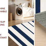 Dynamic Coastal Striped Serenity(Blue)