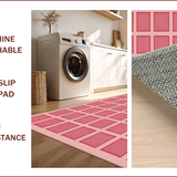 Ultra Soft Area Rug, Non Slip, Stain Resistant, Washable Area Rugs for Living Room, Bedroom, Cowgirl Bathroom Rug Vibrant Pink Non-Slip Design(Pink)