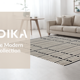 Contemporary Earthy Stripe Harmony(Black)