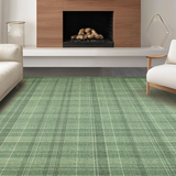 Contemporary White and Green Grid Style(Green)