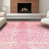Luxurious Pink Ivory Wildlife Design(Pink)