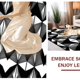 Stylish Modern Abstract Arrangement(Black)