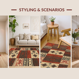 Eclectic Multi tone Abstract Artwork(Red)