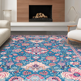 Artful Mixed Hue Textile Design(Blue)