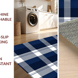 Minimalist Beige Checkered Aesthetic(Blue)