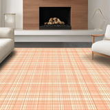 Ultra Soft Area Rug, Non Slip, Stain Resistant, Washable Area Rugs for Living Room, Bedroom, Lively Color Blocked Abstract Design(Orange)