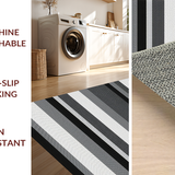 Ultra Soft Area Rug, Non Slip, Stain Resistant, Washable Area Rugs for Living Room, Bedroom, Modern Monochrome Geometric Layout(Gray)