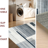 Ultra Soft Area Rug, Non Slip, Stain Resistant, Washable Area Rugs for Living Room, Bedroom, Textured Shaggy Bubble Aesthetic(Gray)