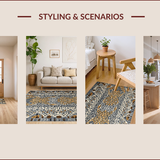 Ultra Soft Area Rug, Non Slip, Stain Resistant, Washable Area Rugs for Living Room, Bedroom, Rustic Textured Feline Design(Gray)