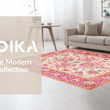 Chic Rose Toned Geometric Design(Pink)
