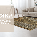 Ultra Soft Area Rug, Non Slip, Stain Resistant, Washable Area Rugs for Living Room, Bedroom, Rustic Earthy Cheetah Aesthetic(Brown)
