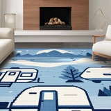 Eclectic Minimalist Campfire Vibes(Blue)