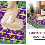 Ultra Soft Area Rug, Non Slip, Stain Resistant, Washable Area Rugs for Living Room, Bedroom, Stylish Seasonal Decor Influence(Purple)