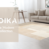 Ultra Soft Area Rug, Non Slip, Stain Resistant, Washable Area Rugs for Living Room, Bedroom, Sophisticated Beige Artful Arrangement(Beige)