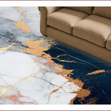 Ultra Soft Area Rug, Non Slip, Stain Resistant, Washable Area Rugs for Living Room, Bedroom, Pink and Blue Bedroom Rug for Modern Aesthetic(Blue)
