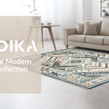 Artful Monochrome Damask Style(Blue)