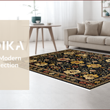 Ultra Soft Area Rug, Non Slip, Stain Resistant, Washable Area Rugs for Living Room, Bedroom, Handmade Reversible Multi Color Entryway Rug(Red)