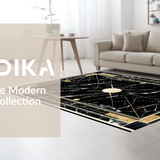 Chic Gold Geometric Motif(Black)