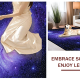 Ultra Soft Area Rug, Non Slip, Stain Resistant, Washable Area Rugs for Living Room, Bedroom, Cosmic Purple Nebula Aesthetic(Purple)