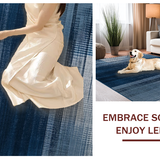 Elegant Navy Grey Abstract Waves(Blue)