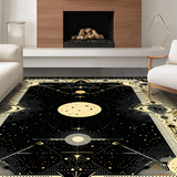Contemporary Ethereal Patterned Runner(Black)