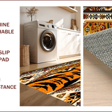 Ultra Soft Area Rug, Non Slip, Stain Resistant, Washable Area Rugs for Living Room, Bedroom, Boho Camel Vintage Living Room Large Area Rug(Orange)