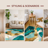 Luxurious Abstract Gold Swirl(Green)