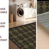 Chic Gold Geometric Texture(Black)