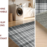 Ultra Soft Area Rug, Non Slip, Stain Resistant, Washable Area Rugs for Living Room, Bedroom, Artistic Striped Carpet for Entry and Outdoor Space(Gray)