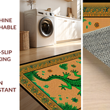Ultra Soft Area Rug, Non Slip, Stain Resistant, Washable Area Rugs for Living Room, Bedroom, Playful Multi-Color Alligator Aesthetic(Brown)