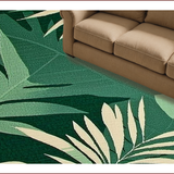 Ultra Soft Area Rug, Non Slip, Stain Resistant, Washable Area Rugs for Living Room, Bedroom, Botanical Green Nature Motif(Green)