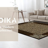 Ultra Soft Area Rug, Non Slip, Stain Resistant, Washable Area Rugs for Living Room, Bedroom, Bold Statement Animal Design(Beige)